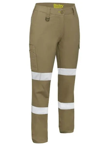 Bisley Women's Stretch Taped Cotton Cargo Work Pants BPLC6008T Bisley Workwear